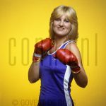 27-05-1980 Anita Meijer at studio Amsterdam

[keywords]Singer, Eyecontact, Posed, Smiling, Half Length, Boxing Gloves[/keywords]